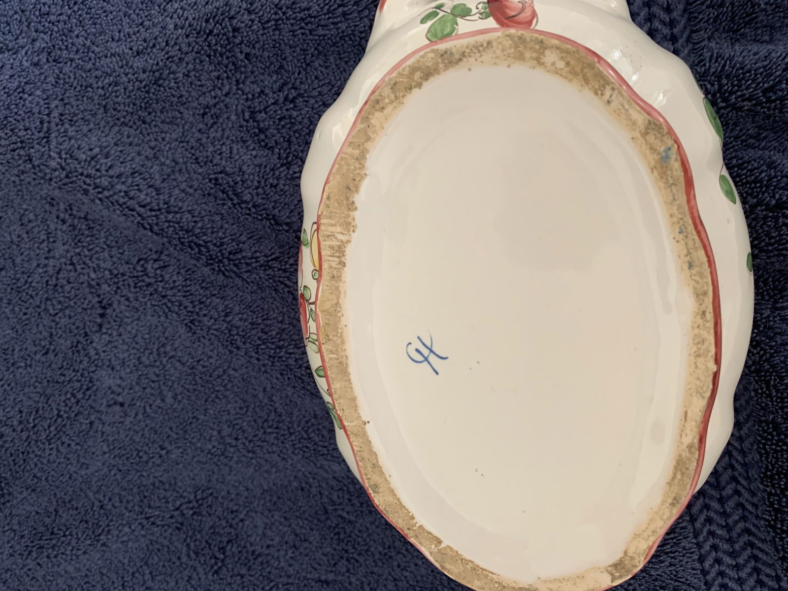 Antique French Compote, 1910, GF Fait Main, Faiences d’Art, Strasbourg - 3