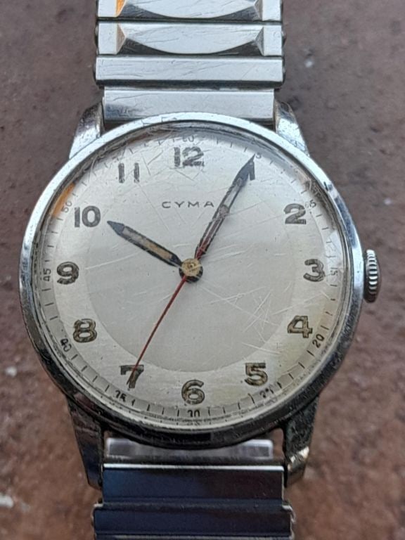 Vintage Gents Cyma Manual Wind Wristwatch - 7