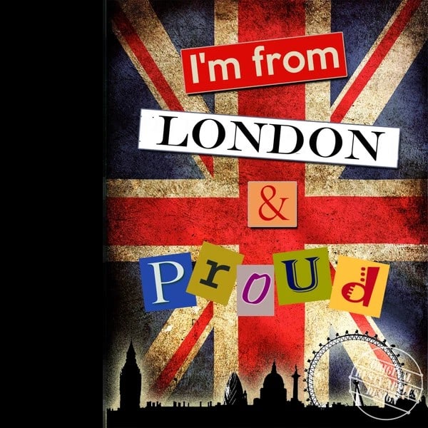 I'm From London England And Proud Metal Wall Art: Title: I'm From London England And Proud Metal Wall Art Description: ★ Approx Size 12” x 8” (Inches) 300 x 200 (mm). ★ Our Metal Art Design Comes with Rounded Corners