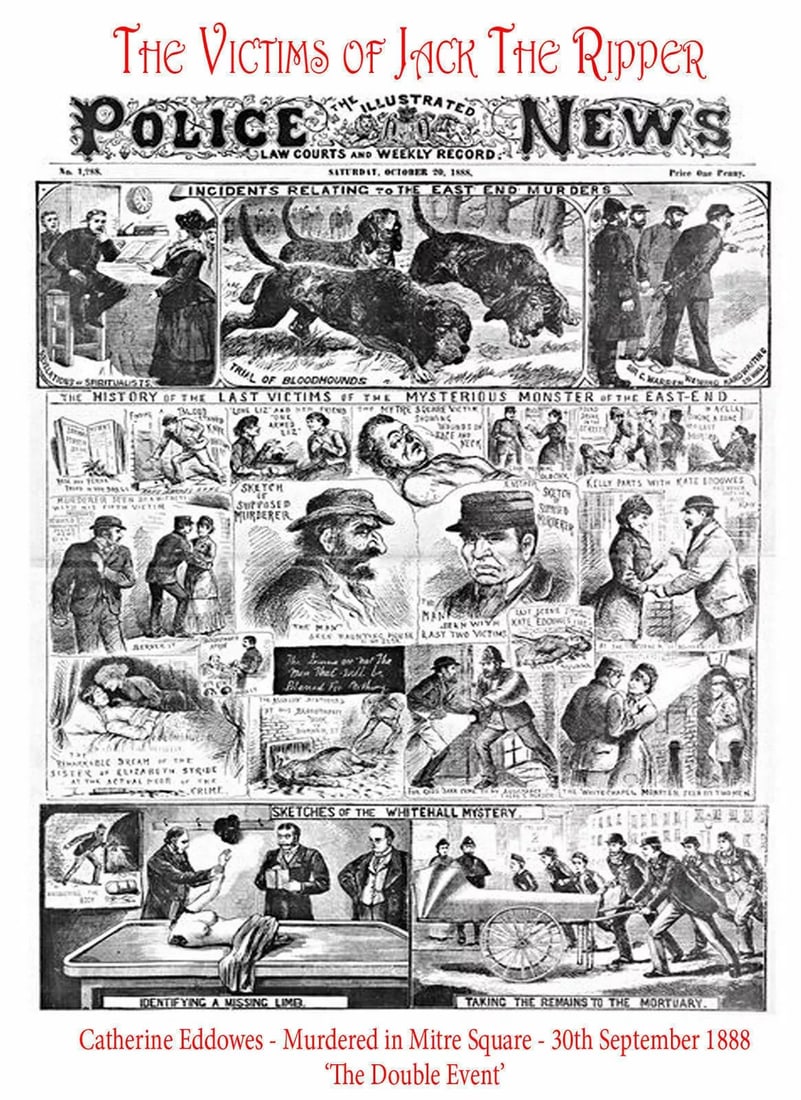 Jack The Ripper Murder of Elizabeth Stride News Headlines Metal Plaque (1 of 1)