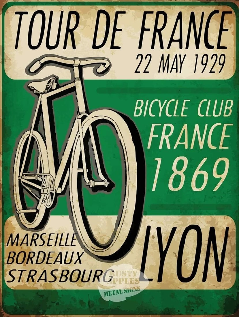 Share Tour De France 1929 Vintage-Retro Poster Metal Wall Art: Title: Share Tour De France 1929 Vintage-Retro Poster Metal Wall Art Description: ★ Approx Size 12” x 8” (Inches) 300 x 200 (mm). ★ Our Metal Art Design Comes with