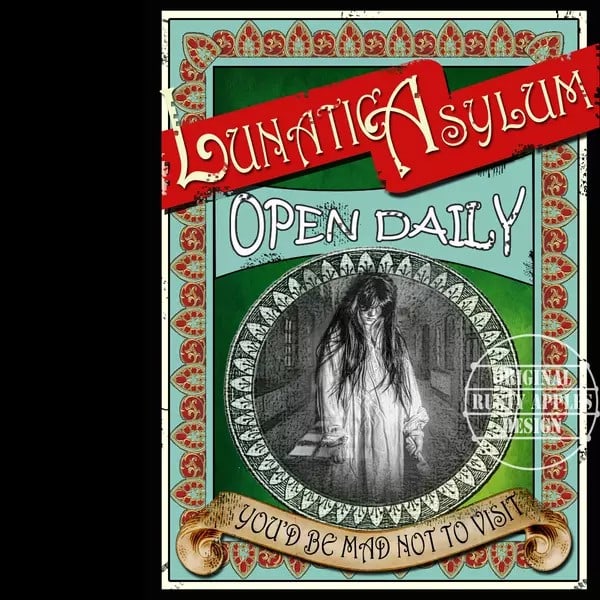 Victorian Life Of The Insane The Lunatic Asylum Metal Wall Art: Title: Victorian Life Of The Insane The Lunatic Asylum Metal Wall Art Description: ★ Approx Size 12” x 8” (Inches) 300 x 200 (mm). ★ Our Met