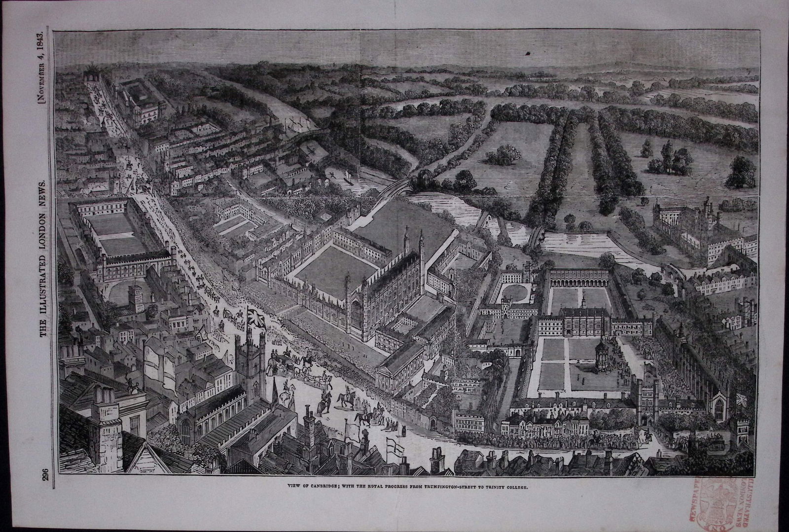 View of Cambridge And Its Colleges Victorian 1887 Antique Wood Engraved Print: Title: View of Cambridge And Its Colleges Victorian 1887 Antique Wood Engraved Print Description: View of Cambridge And Its Colleges Victorian 1887 Antique Wood Engraved Print The Page