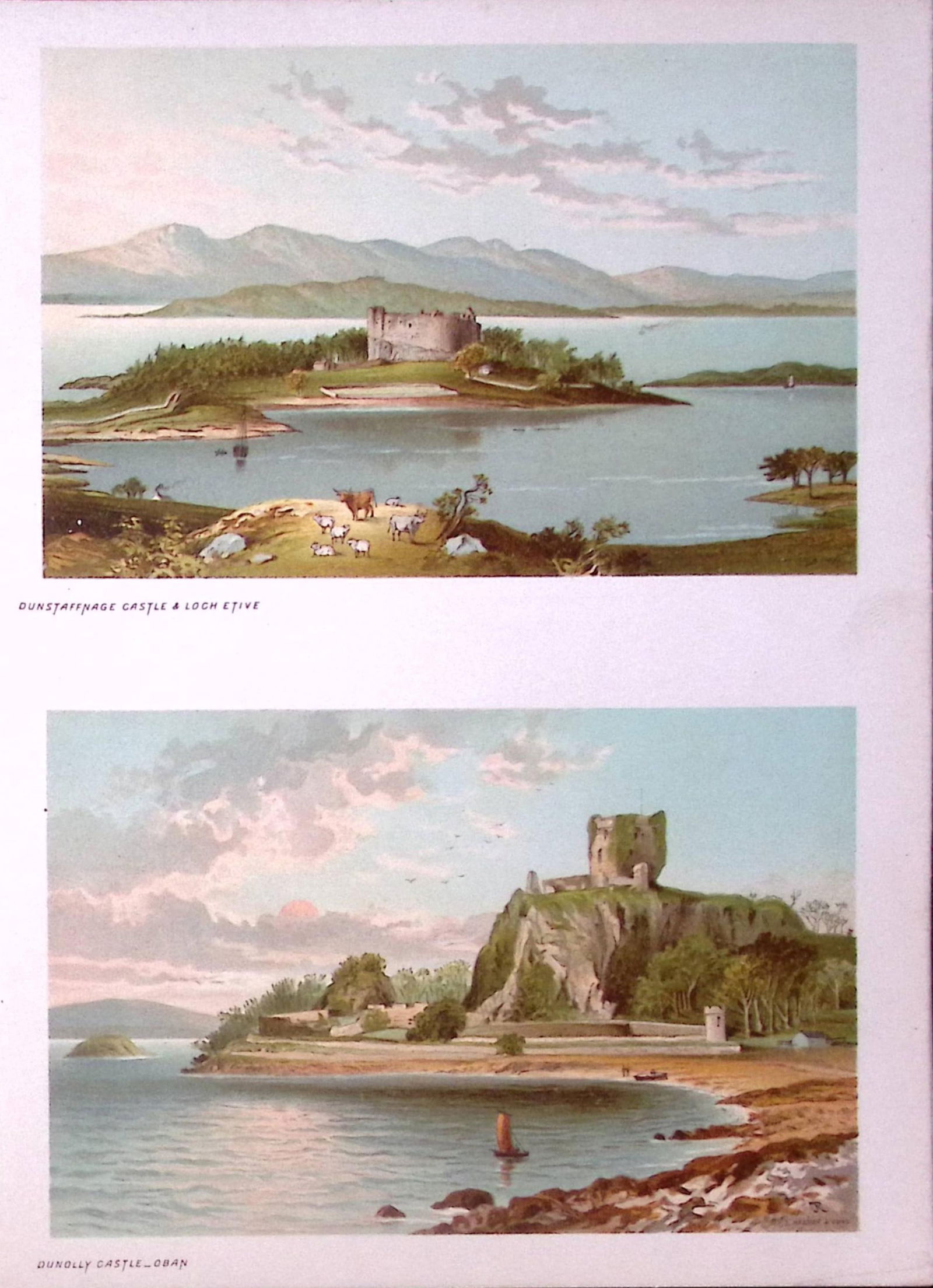 Scotland The Highlands Dunstaffnage & Dudnolly Castle Antique Print-46: Title: Scotland The Highlands Dunstaffnage & Dudnolly Castle Antique Print-46 Description: This Antique Illustration Has Been Removed from a First Edition of. Souvenir Of Scotland.