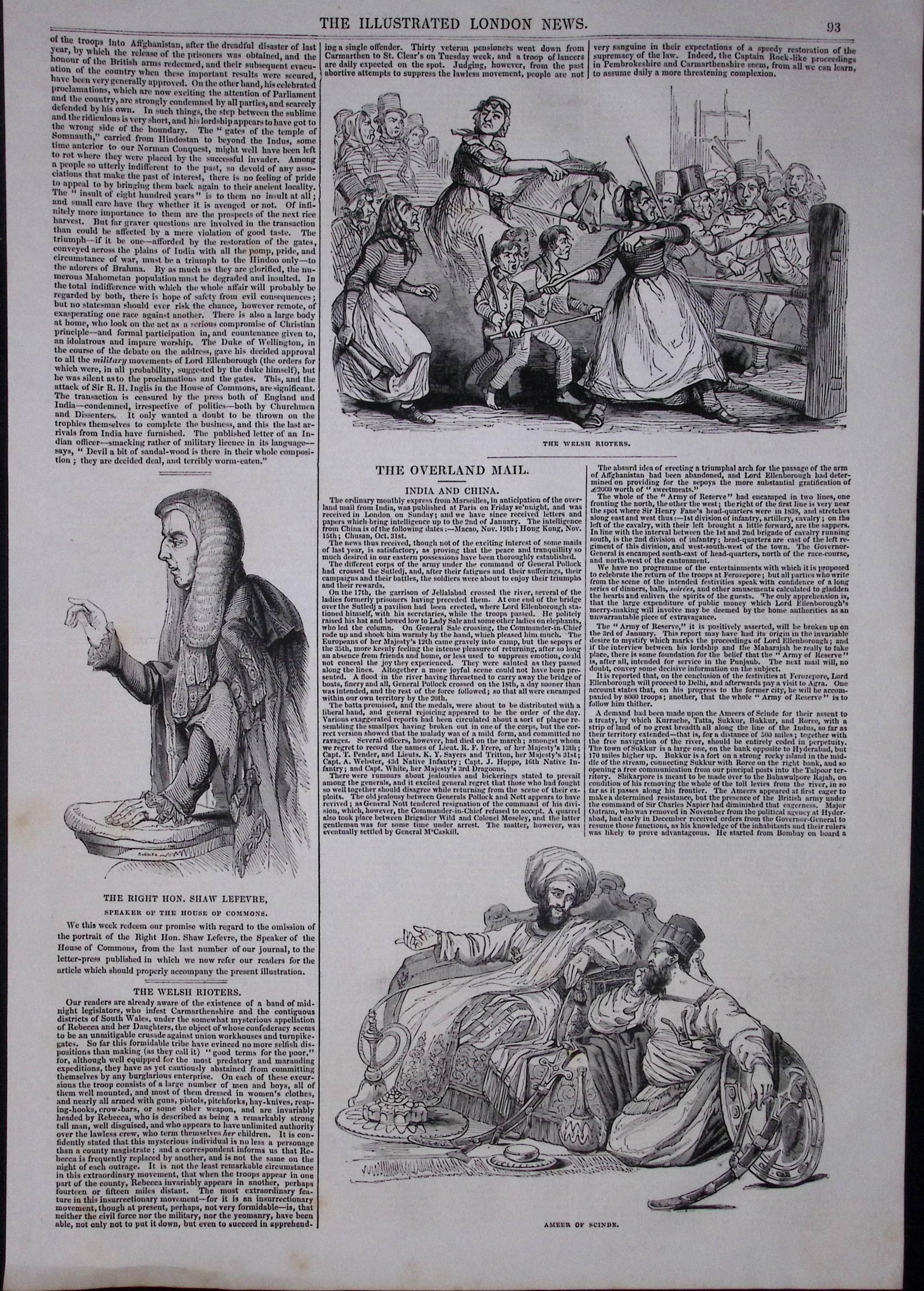 The Welsh (Rebecca) Rioters Victorian Antique Newspaper Article: Title: The Welsh (Rebecca) Rioters Victorian Antique Newspaper Article Description: The Welsh (Rebecca) Rioters Victorian Antique Newspaper Article The Page Measures Approx 16 x 11 (Inches). 