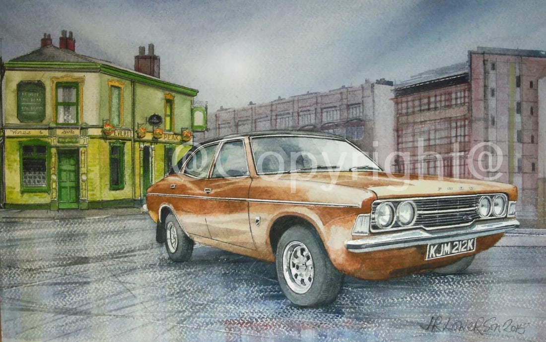 Ford Cortina MK3 Iconic Nostalgic British Car Metal Art: Title: Ford Cortina MK3 Iconic Nostalgic British Car Metal Art Description: ★ Approx Size 12” x 8” (Inches) 300 x 200 (mm). ★ Our Metal Art