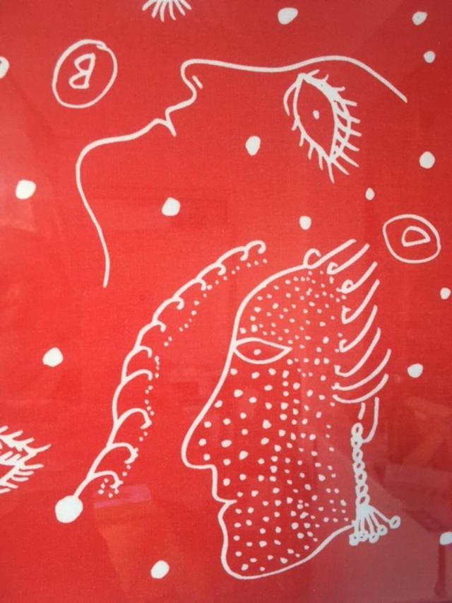 Yayoi Kusama (b 1929) ‘Faces’ Silk Screen Printed On Cotton, Framed, 2021 - 9