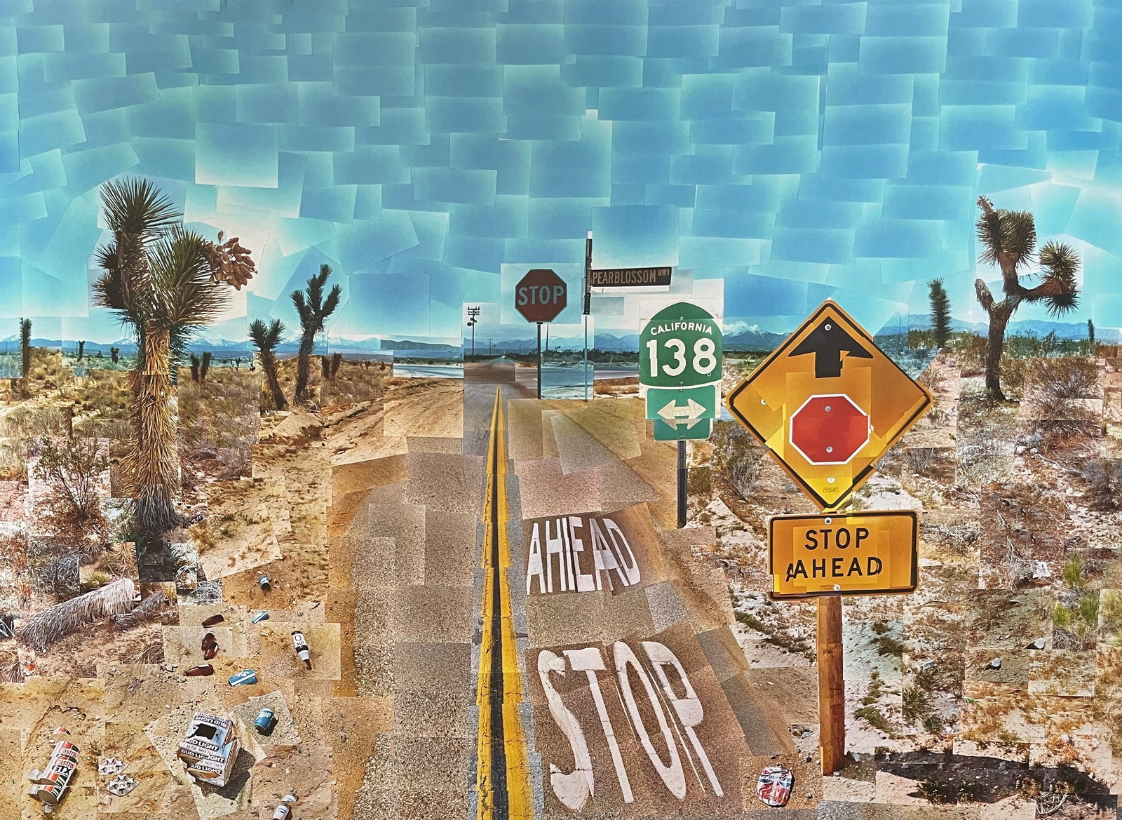 David Hockney (1937) ‘Pearl Blossom Highway’ Large Offset Lithograph In Vibrant Colours, - 11