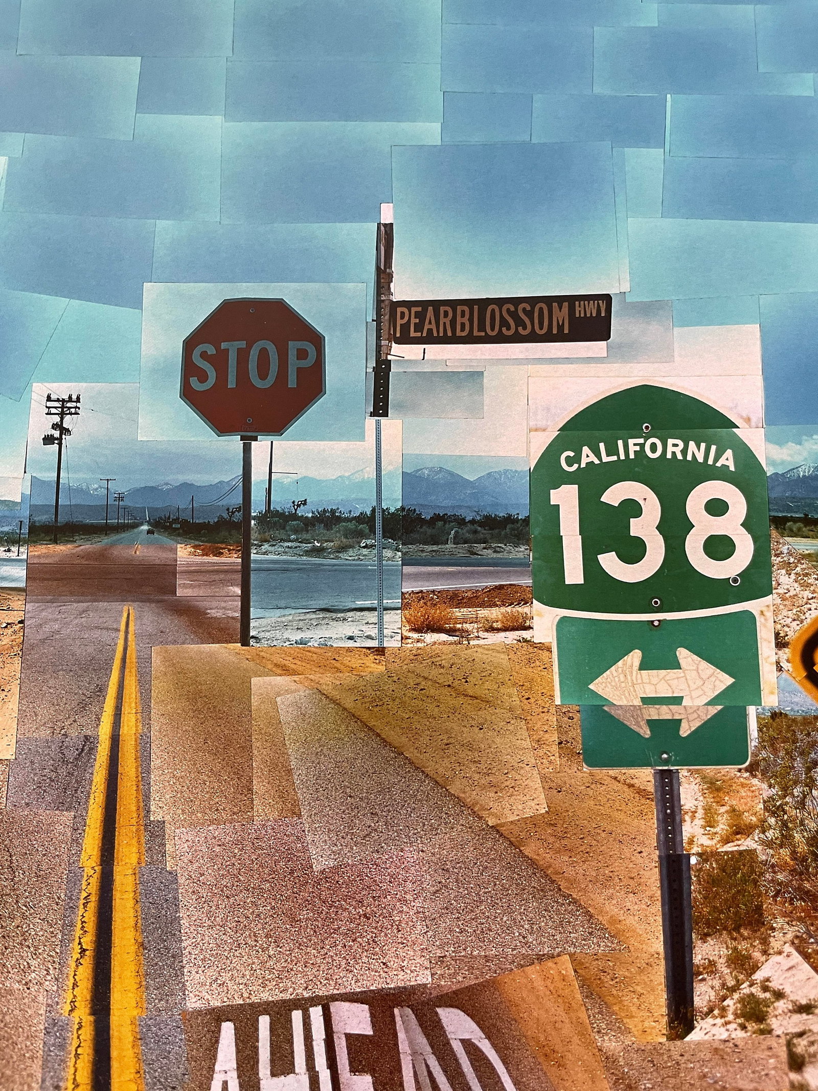 David Hockney (1937) ‘Pearl Blossom Highway’ Large Offset Lithograph In Vibrant Colours, - 2