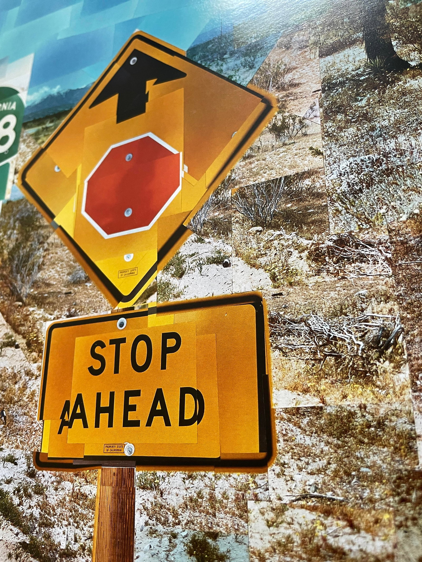 David Hockney (1937) ‘Pearl Blossom Highway’ Large Offset Lithograph In Vibrant Colours, - 4