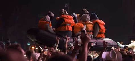 Banksy (b1974) Glastonbury Festival No9 Poster, ‘Immigrant Boat’ Screenprint With Proven - 12