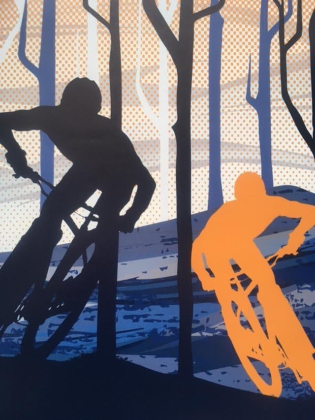 Filsouf. S (b1994) ‘Life Behind Bars’, Mountain Bike, X Trail, Lithograph. 2024. - 3
