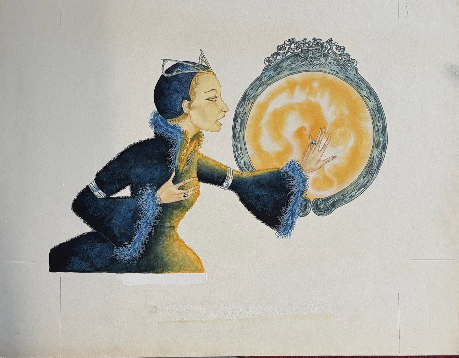 Snow White Original Vintage 1970's Book Artwork & COA & Copy of Page Free Post In UK: Title: Snow White Original Vintage 1970's Book Artwork & COA & Copy of Page Free Post In UK Description: This is the original, hand painted artwork for this vintage classic printed