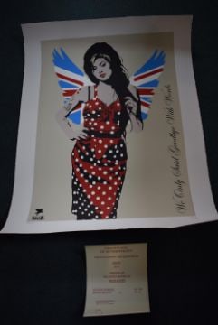 Pegasus (B1988) ‘Fallen Angel-Amy Winehouse’ Screen Print, Signed, Editioned COA, 2015 (1 of 5)