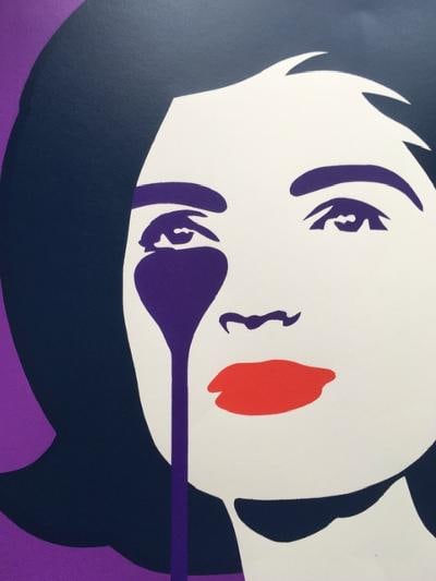 Pure Evil (English 1968) Purple ‘Jackie Kennedy In Tears’, Screenprint, Signed Numbered  - 2