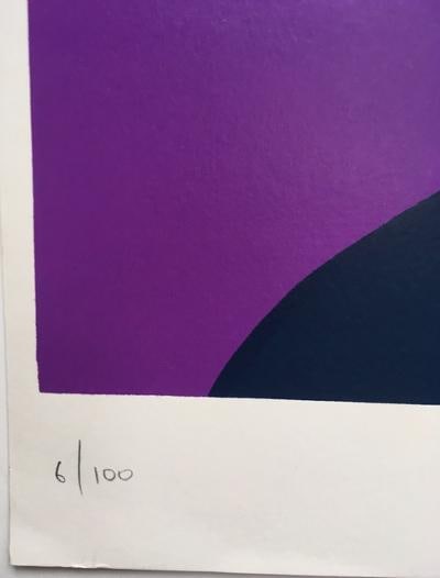 Pure Evil (English 1968) Purple ‘Jackie Kennedy In Tears’, Screenprint, Signed Numbered  - 3