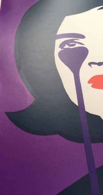 Pure Evil (English 1968) Purple ‘Jackie Kennedy In Tears’, Screenprint, Signed Numbered  - 8