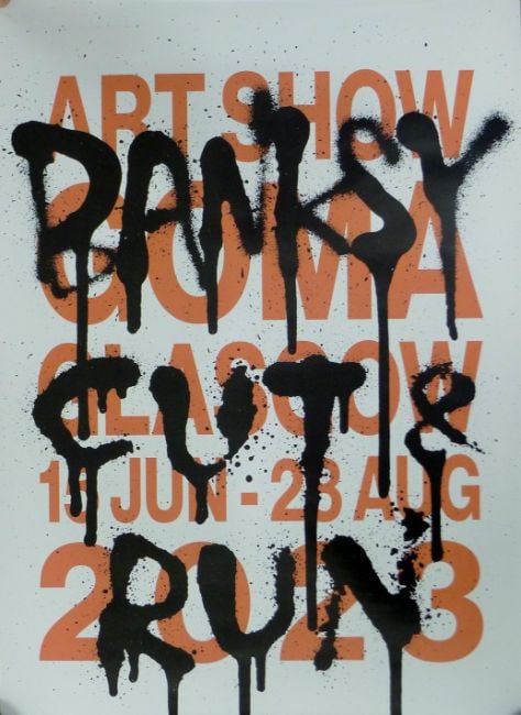Banksy (b.1974) Authorised ‘Cut & Run - 25 Years of Card labour’ Exhibition Merch & 2 Po - 2
