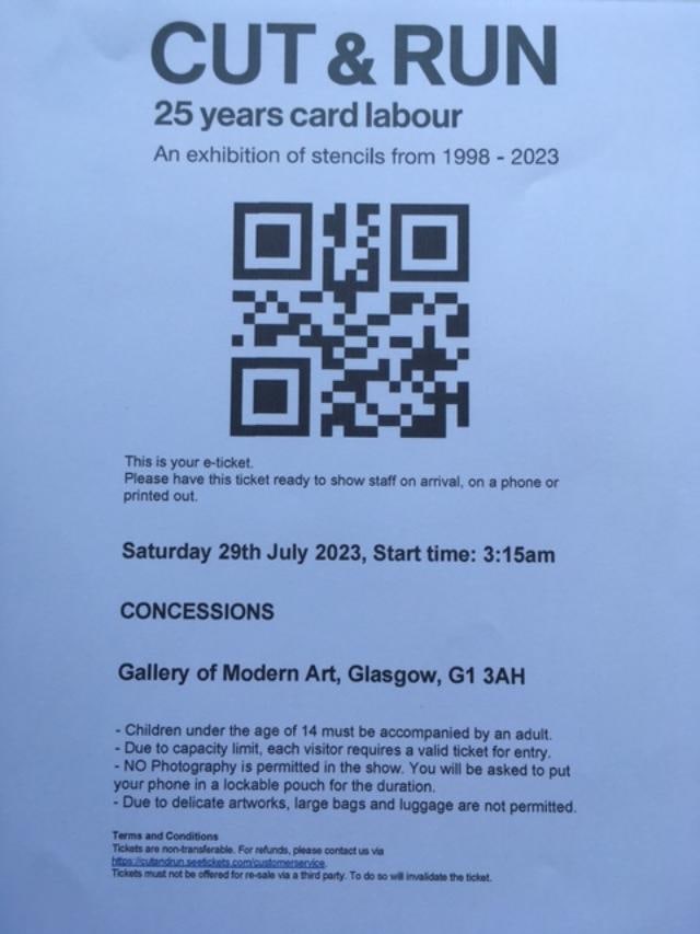 Banksy (b.1974) Authorised ‘Cut & Run - 25 Years of Card labour’ Exhibition Merch & 2 Po - 9