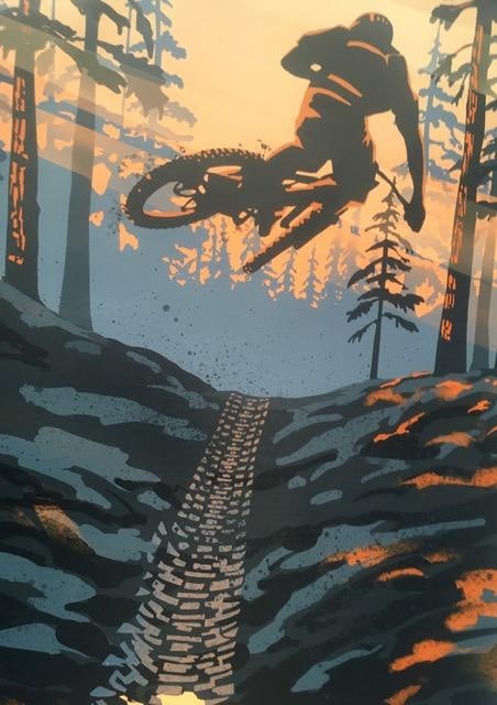 Filsouf. S (b1994) ‘Extreme’, Mountain Bike, X Trail, Lithograph. 2024. - 3