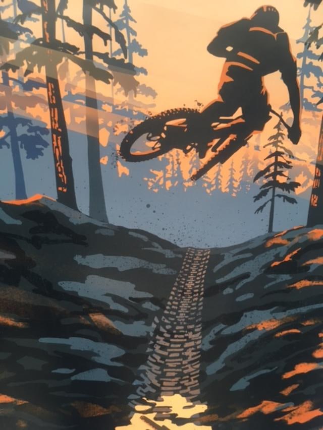 Filsouf. S (b1994) ‘Extreme’, Mountain Bike, X Trail, Lithograph. 2024. - 4