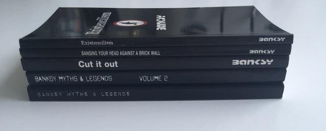 Banksy (b.1974-) 3 Self Published Books 1st Edition 2001- 04 & Banksy Myths & Legends Pt1 & Pt 2 - 4