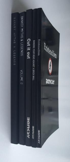 Banksy (b.1974-) 3 Self Published Books 1st Edition 2001- 04 & Banksy Myths & Legends Pt1 & Pt 2 - 5