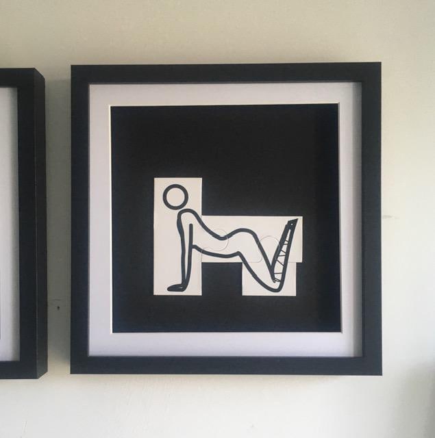 Julian Opie (1958) ‘This Is Shahnoza’ In 3 Parts, Wooden Maquettes, Framed, 2008 - 4