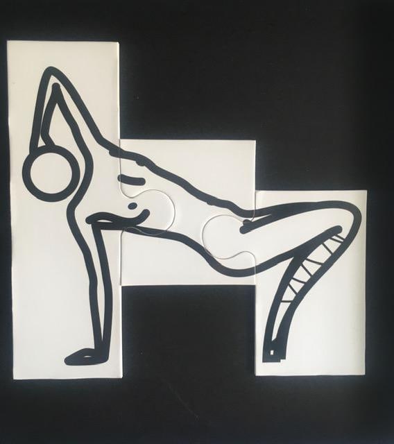 Julian Opie (1958) ‘This Is Shahnoza’ In 3 Parts, Wooden Maquettes, Framed, 2008 - 6