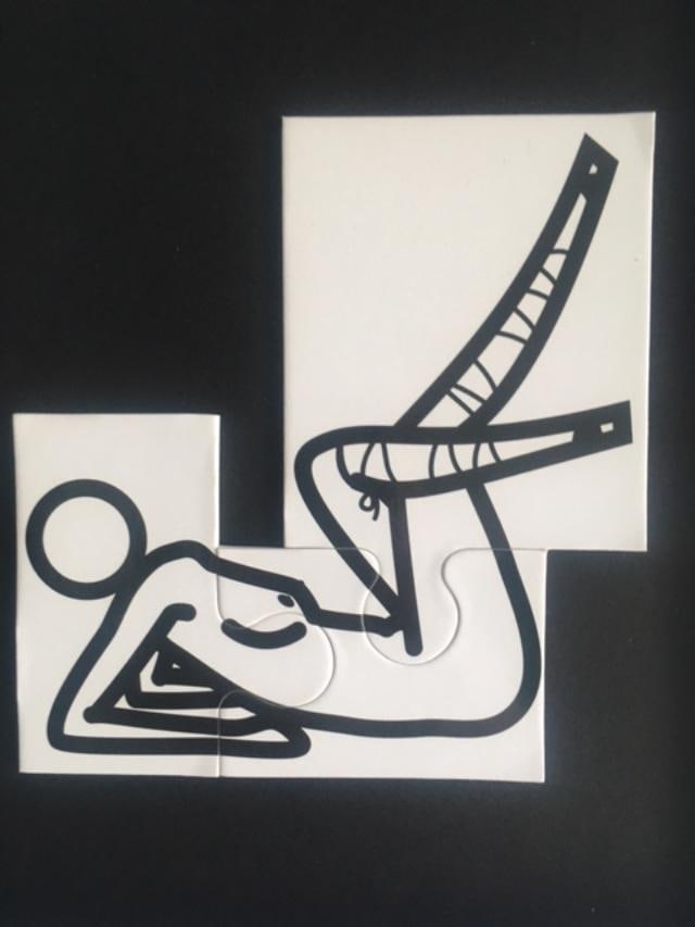 Julian Opie (1958) ‘This Is Shahnoza’ In 3 Parts, Wooden Maquettes, Framed, 2008 - 7