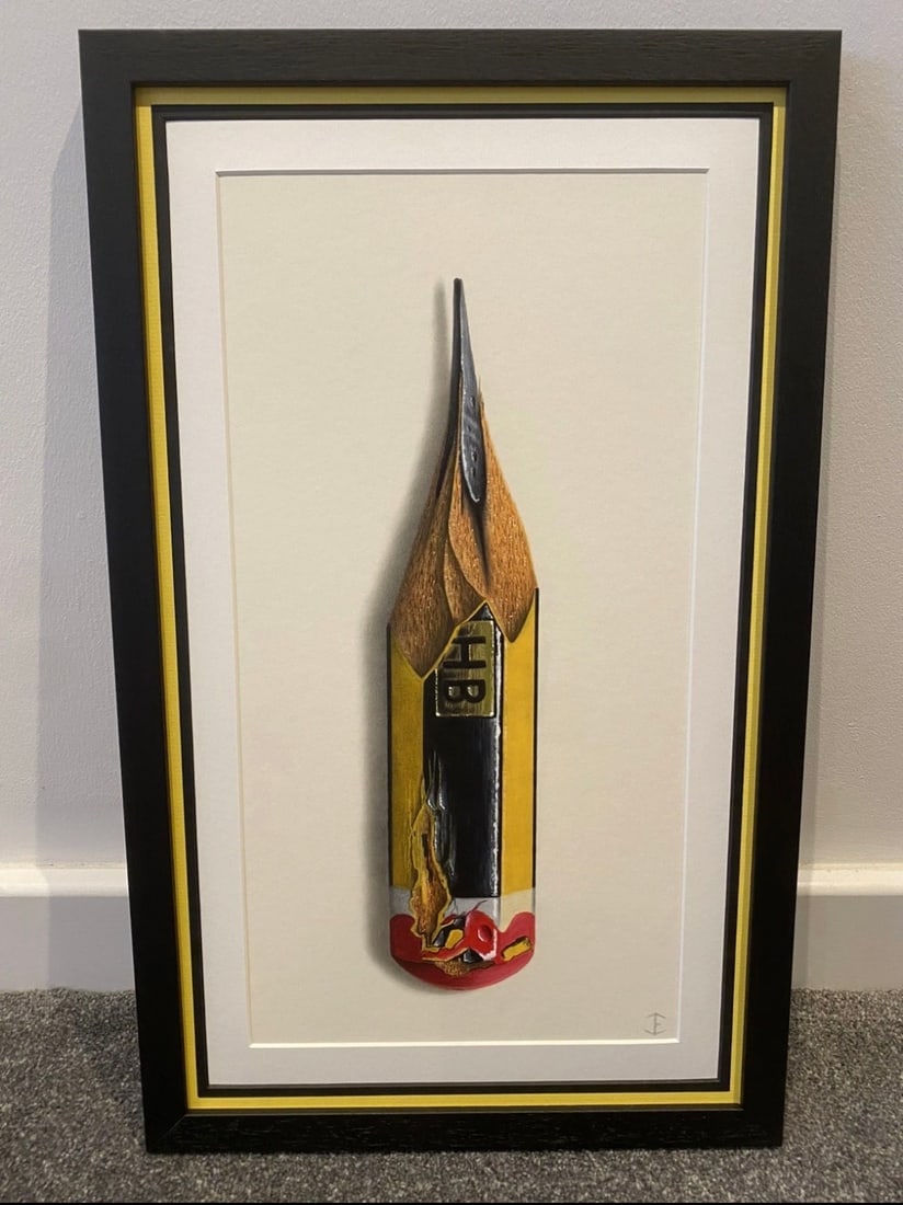 Jamie Eade - Staedtler Pencil - Original Colour Pencil Drawing On Museum Board.: Title: Jamie Eade - Staedtler Pencil - Original Colour Pencil Drawing On Museum Board. Description: A one of a kind unique original artwork by Jamie Eade which has been profess