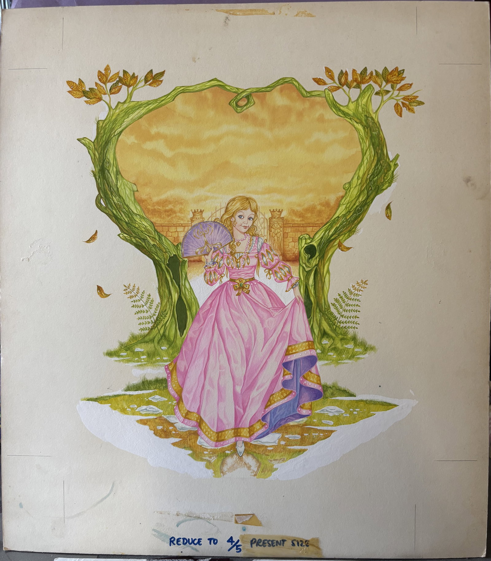 Original Artwork For Cinderella Book 1970's Andrew Skilleter Free Post In UK: Title: Original Artwork For Cinderella Book 1970's Andrew Skilleter Free Post In UK Description: This is the original, hand painted artwork for this vintage classic printed in the 1970's. 