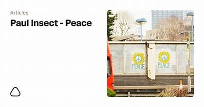 Paul Insect (B 1971) ‘Peace’ For Ukraine, Screeprint, Editioned, Signed, 2022 - 6