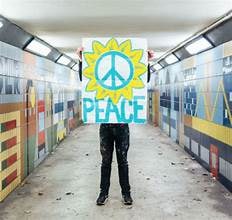 Paul Insect (B 1971) ‘Peace’ For Ukraine, Screeprint, Editioned, Signed, 2022 - 7