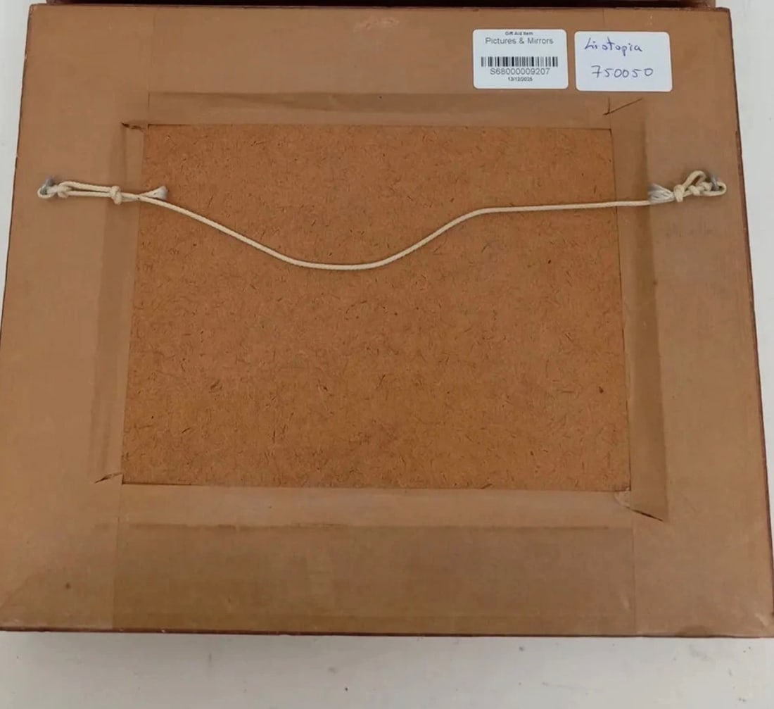 Original Vintage Framed 11”x9” Oil Painting Landscape, Signed - 5