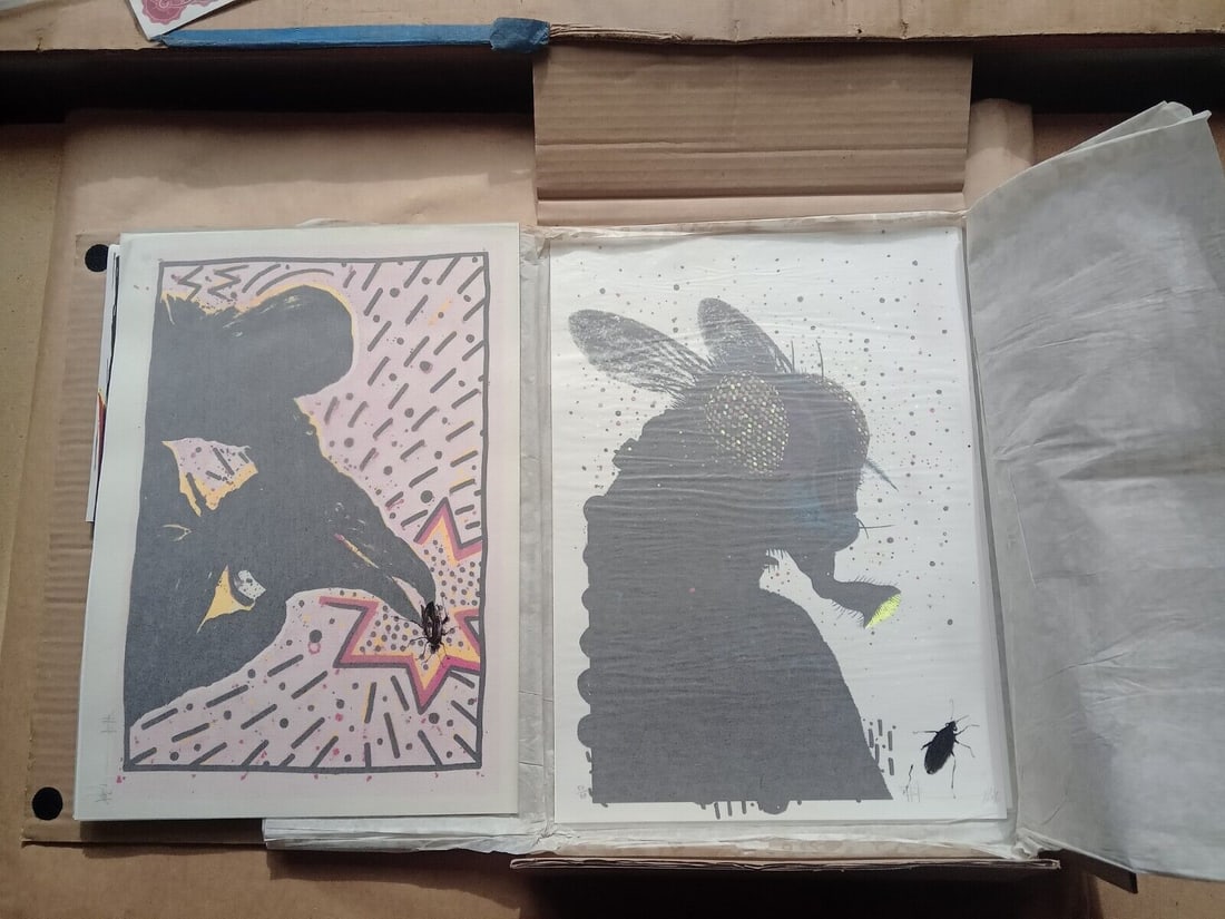 Paul Insect (B.1971)‘Unclear Residents’Pow 2010 Complete Bound Portfolio of Screen-Print - 15