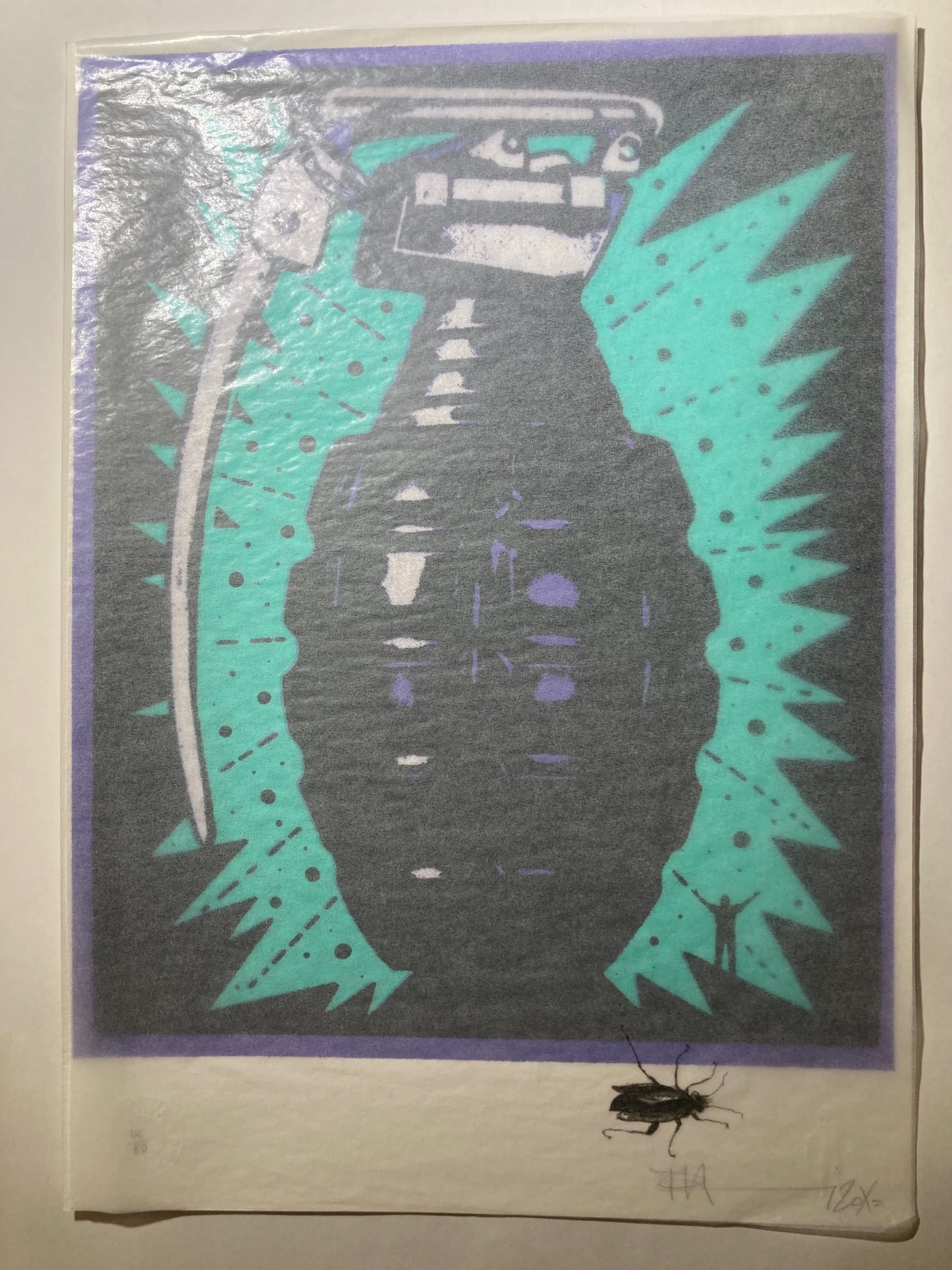 Paul Insect (B.1971)‘Unclear Residents’Pow 2010 Complete Bound Portfolio of Screen-Print - 19