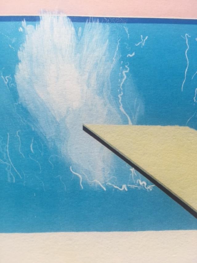 David Hockney (1937) ‘A Bigger Splash’ Lithograph in vibrant colours, Open edition, 1967 - 2