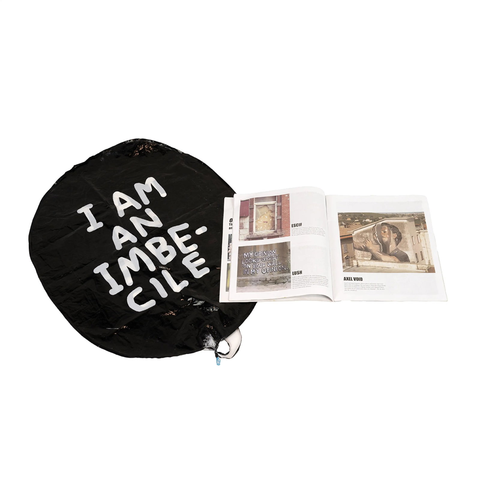 David Shrigley OBE (b 1968) ‘I Am An Imbecile’ Balloon, & Official Banksy Dismaland Prog - 2