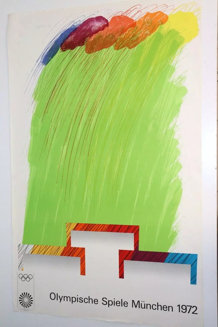 Richard Smith (1931-2016) Original Olympische Spiele München, Advertisement Poster, Germany, 19 - 2