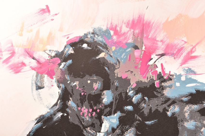 Mr Jago (B.1972) 'Walking Wounded' Modern Graffiti Abstract, Ltd Ed, Screenprint In Colours, 2008 - 2