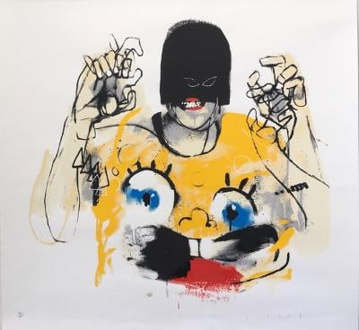 Anthony Lister (b.1980) Lister Self-Portrait, Pictures On Walls (POW) 2012, Like Banksy - 2