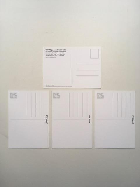 Banksy (b 1974-) Kate Moss Post Card Flyer From Crude Oils Exhibition, Notting Hill. 2005 - 6