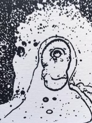 Nick Walker (B 1969-) Black Nozzle, 2007, Screenprint In Black With Early Apish Angel Blind Stamp - 5