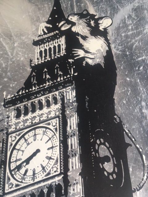 Rourke Van Dal (b1964) 'Rat On Big Ben', Spray Paint and Acrylic On Board, Signed, Editioned, 200... - 5