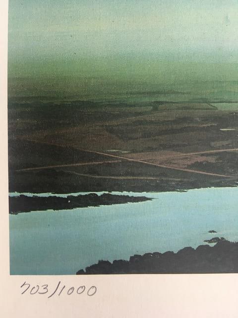 David Mann (1968-04) ‘The Airplane’, Lithograph in colours, Editioned, Hand Signed, 2004 - 5