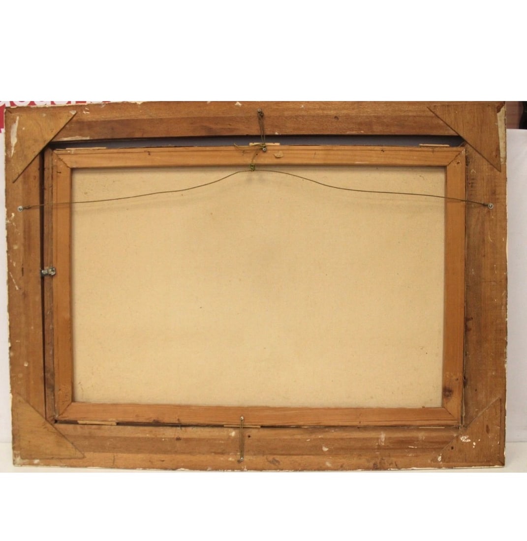 Theomire Dog Signed Oil Painting - 4