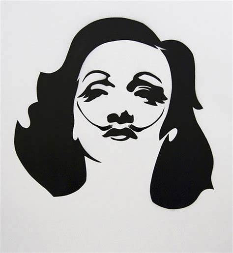 Pure Evil (British 1968-) Marlenes Lips De-constructed - Unique Offset Lithograph 2012 - 9