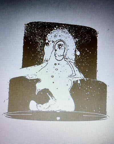 Nick Walker (B 1969-) Gold Nozzle 2007, Screenprint In Gold With Early Apish Angel Blind Stamp - 6