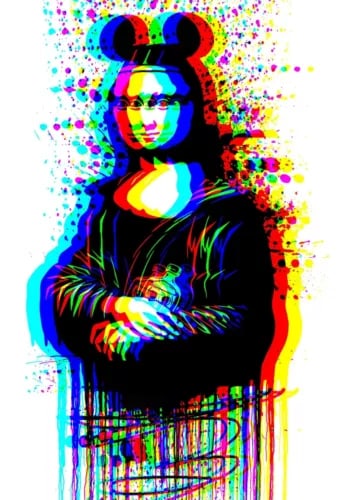 Chris Boyle (b1972) 'Mona Lisa Mouse’ 3Dimensional Urban/Street Art Print, AP, COA, 2024 (1 of 13)